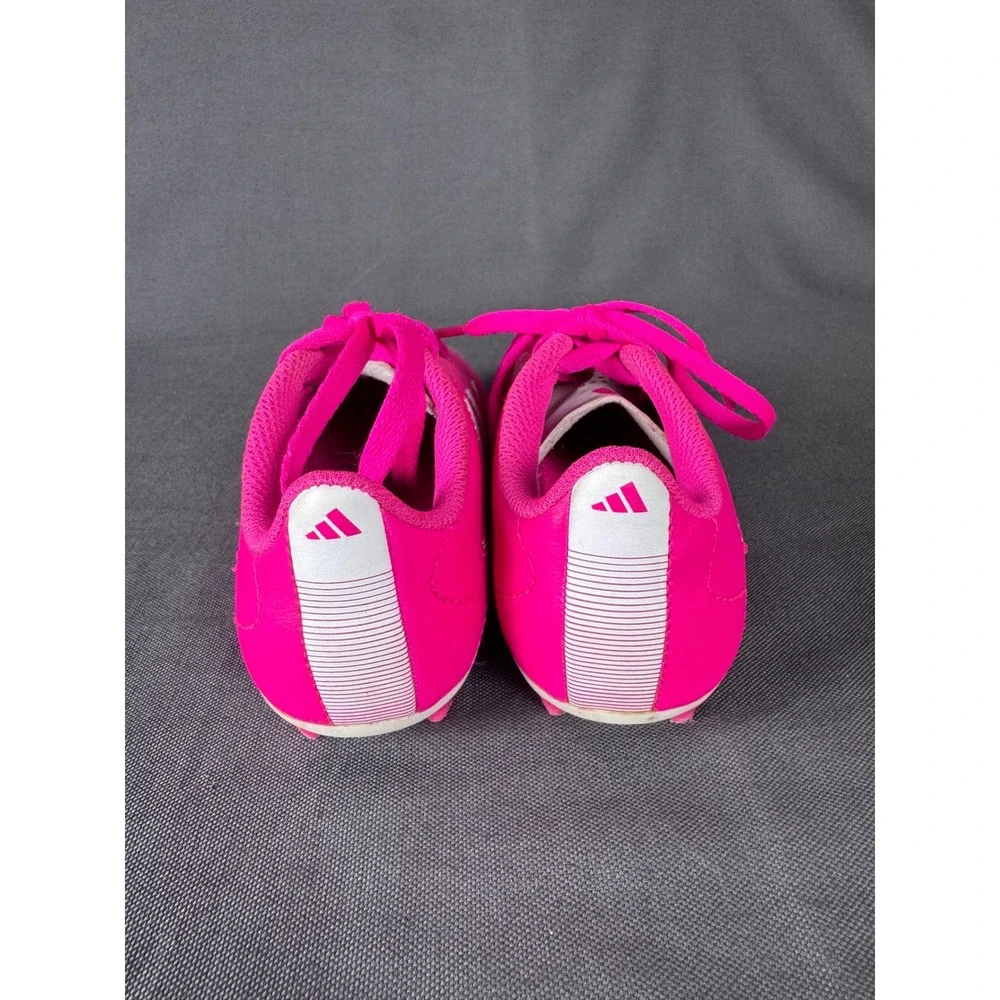 Adidas Kids Pink Soccer Cleats Youth Size 12K Bright Pink FG Cleats - Picture 2 of 7